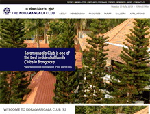 Tablet Screenshot of koramangalaclub.com